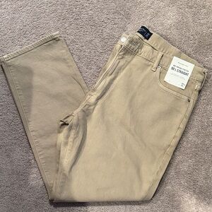 Abercrombie & Fitch Men's Beige 90s Straight Pants